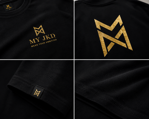 MY JKD Oversized T-Shirt – Black | 260 GSM Premium Cotton